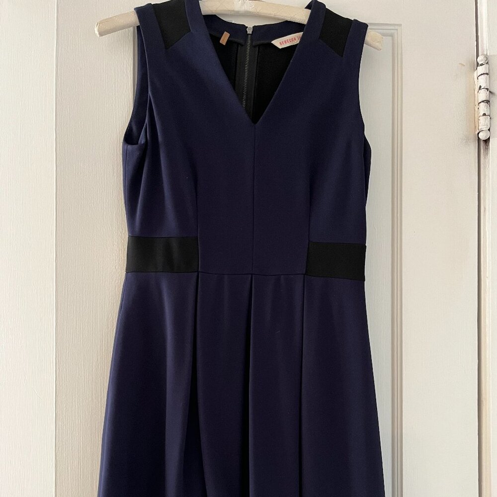 Rebecca Taylor Navy and Black Dress